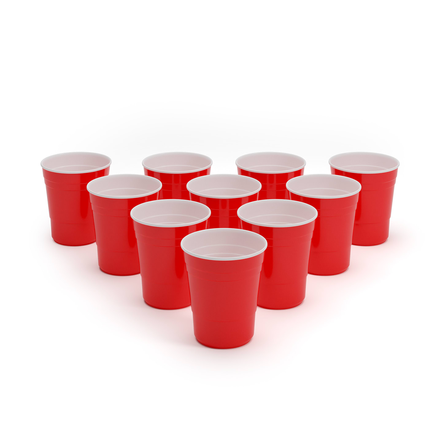 BeerCup Nadal 10 Oz, červené párty poháre, US-College Style, 295 ml, znovu použiteľné – Obrázok 2