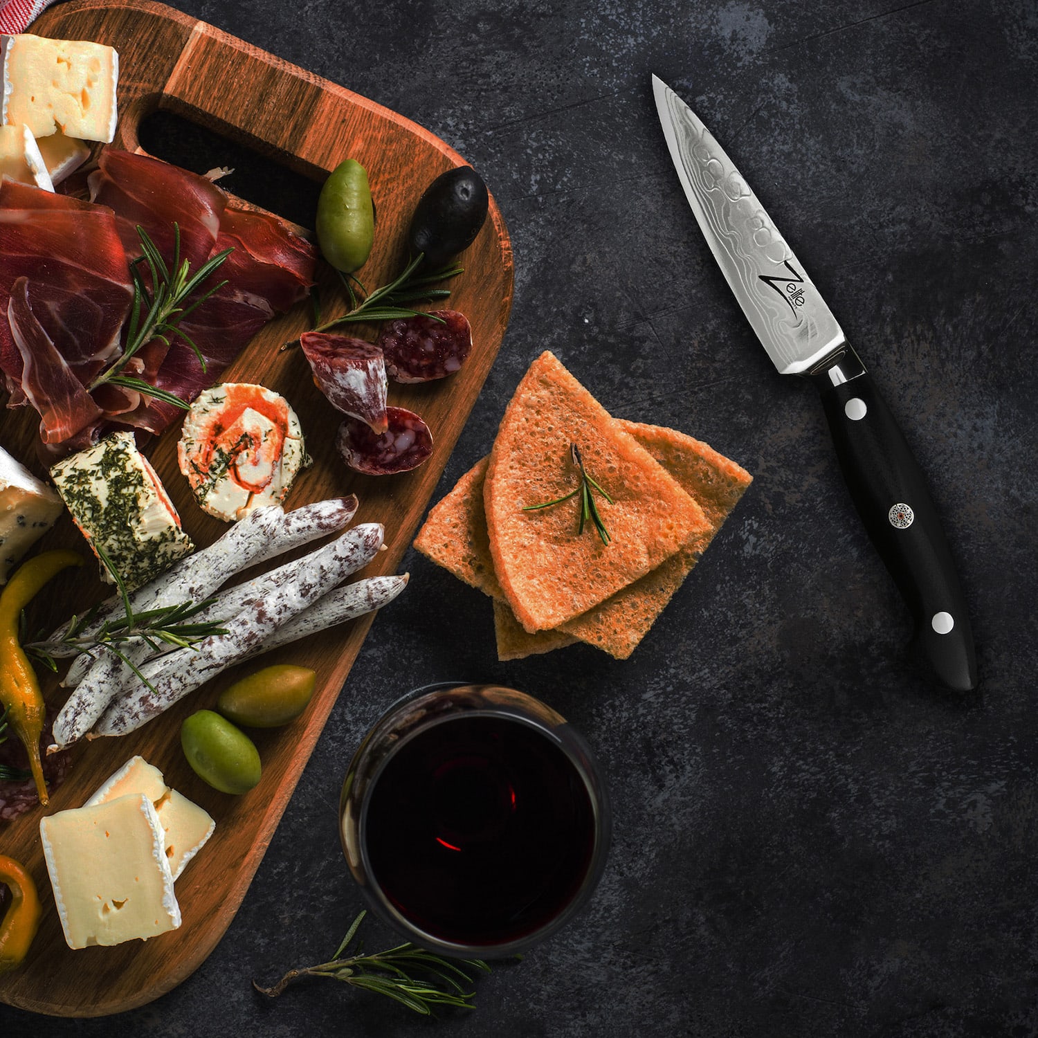 Zelite Infinity by Klarstein Executive-Plus, 4,25" nôž na lúpanie, 61 HRC, nehrdzavejúca oceľ – Obrázok 3