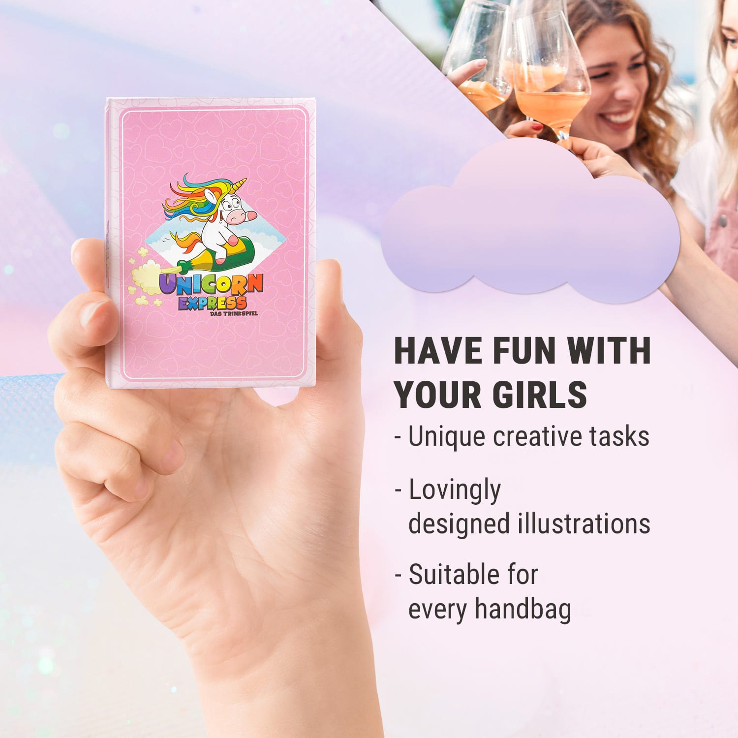 Spielehelden Unicorn Express Párty hra Dámska jazda 55 kariet – Obrázok 4