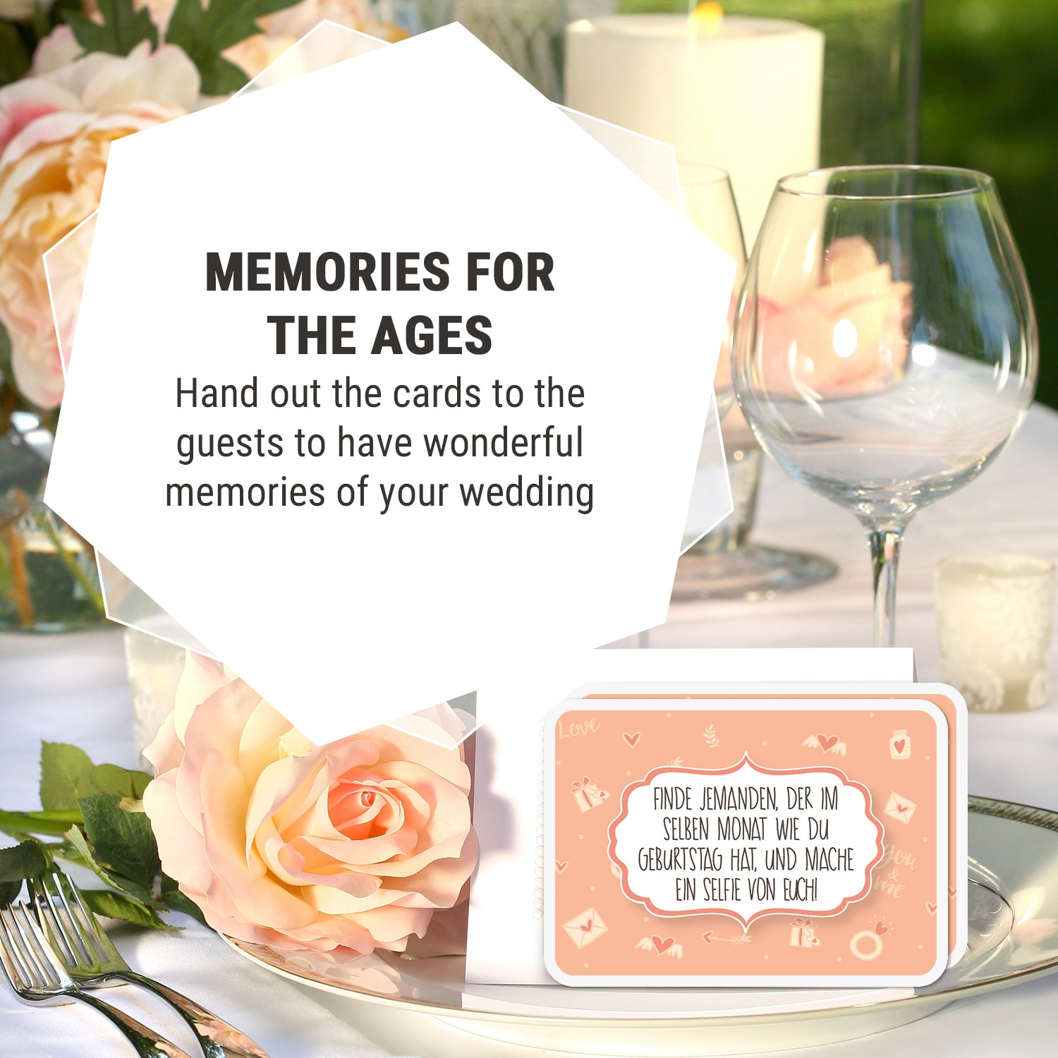 Spielehelden Wedding Selfies Svadobná hra 55 fotografických úloh vreckový formát – Obrázok 4