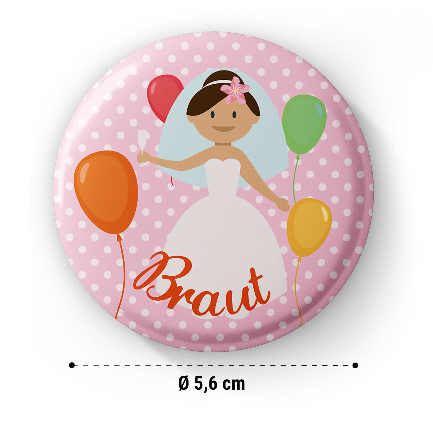 Spielehelden Odznaky Balloons na dievčenskú rozlúčku so slobodou 12 odznakov 5,6 cm extra veľké Darček na dievčenskú rozlúčku zo slobodou – Obrázok 5