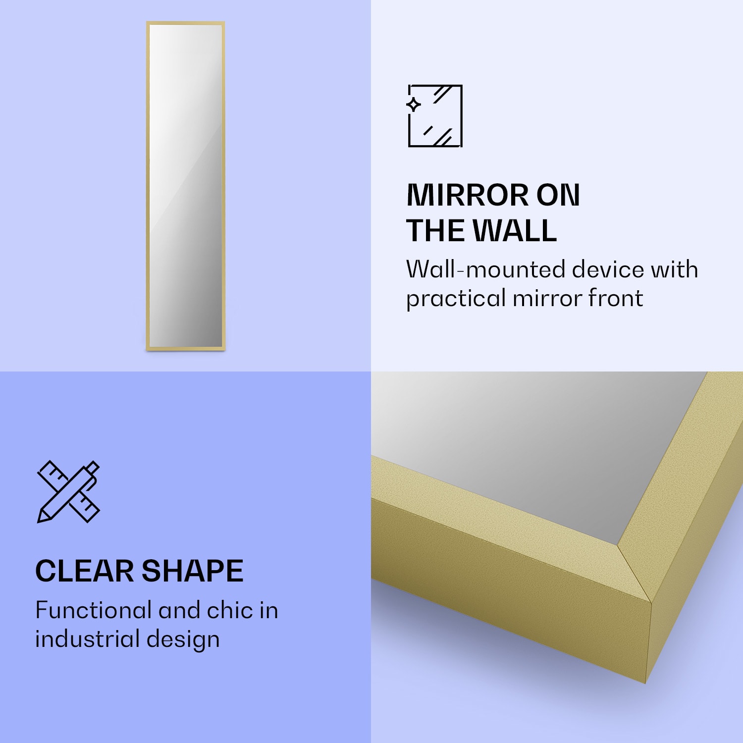 Klarstein La Palma 900 smart, infračervený ohrievač, 40 x 160 cm, 900 W, zrkadlový stojan – Obrázok 4