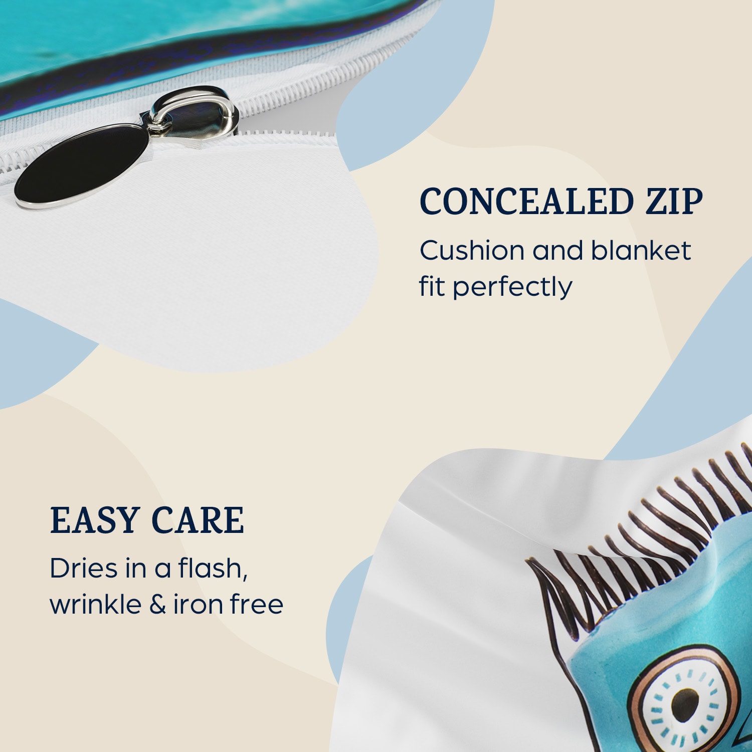 sleepwise, Soft Wonder Kids-Edition, posteľná bielizeň, 135 x 200 cm, 50 x 75 cm, priedušná, mikrovlákno – Obrázok 3