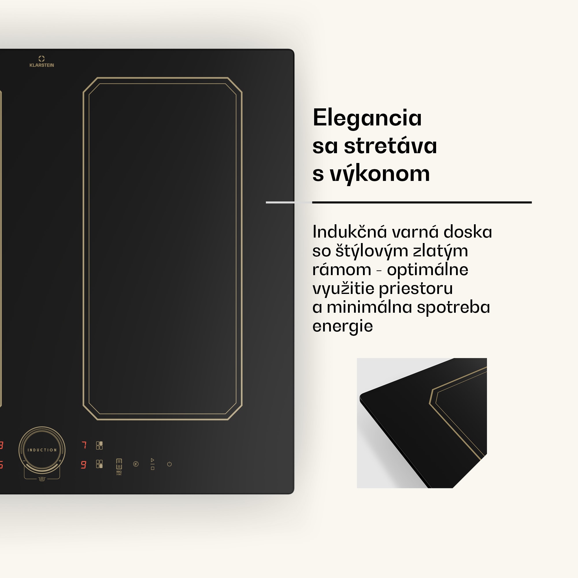 Klarstein Victoria 4 Flex, vstavaná indukčná varná doska, 7000 W, 2 x Flexzone, časovač – Obrázok 4