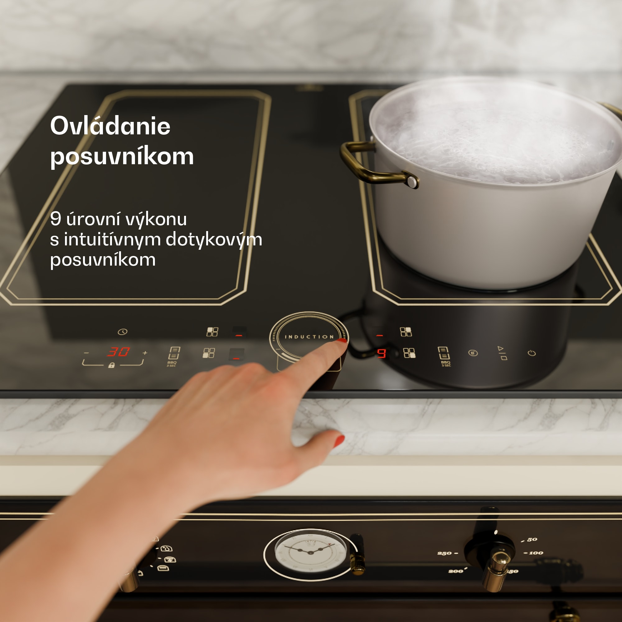 Klarstein Victoria 4 Flex, vstavaná indukčná varná doska, 7000 W, 2 x Flexzone, časovač – Obrázok 5