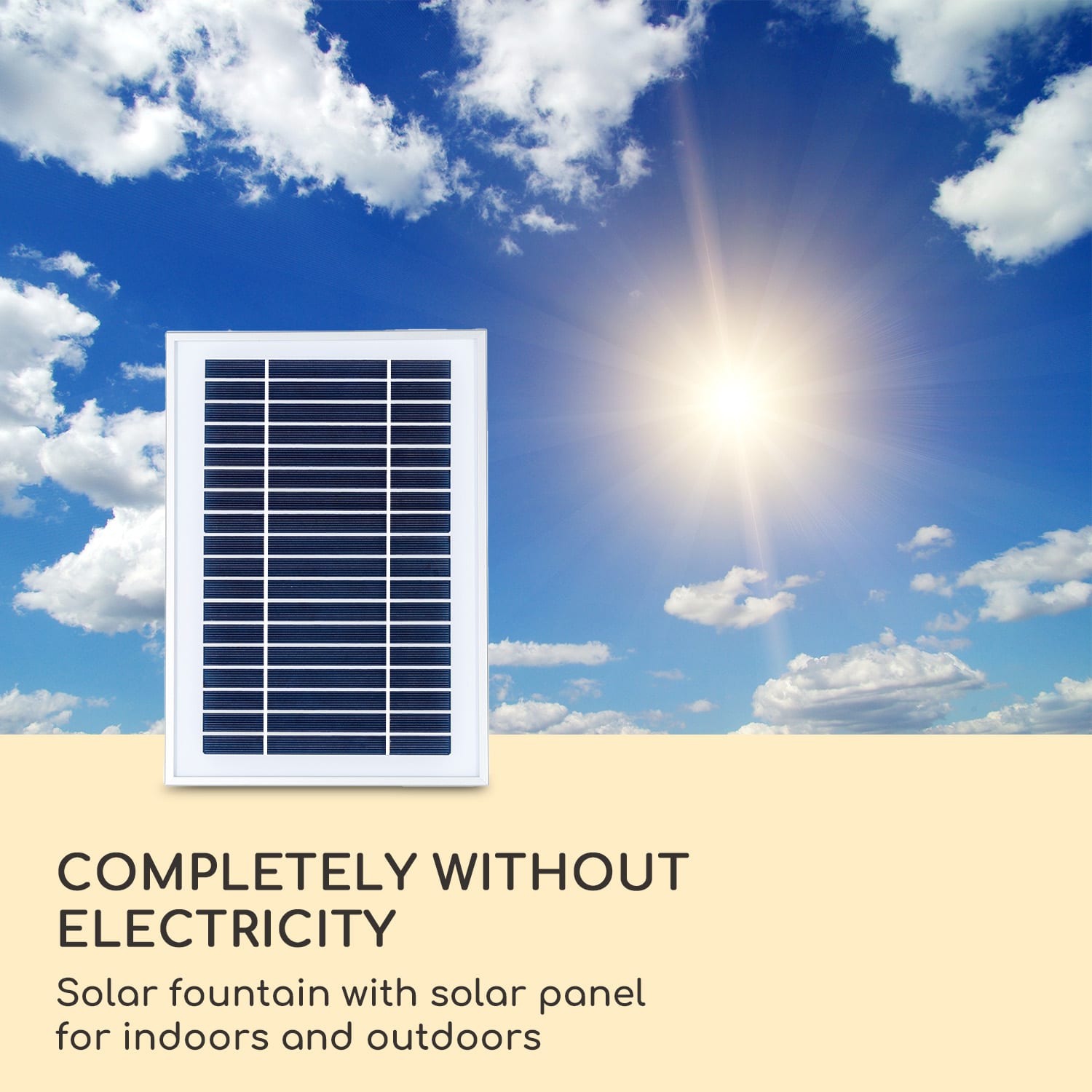 Blumfeldt Stonehenge XL, solárna fontána, LED osvetlenie, polyresin, lítium-iónová batéria – Obrázok 2