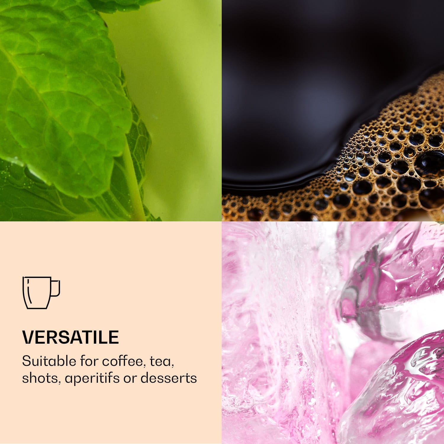 Feelino DUOS, dvojstenný pohár, 80, 200, 310, 400 ml, vrátane lyžičky – Obrázok 4