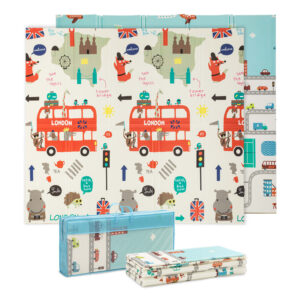 Babify Podložka na hranie, skladacia, 1,5 cm, motív autá