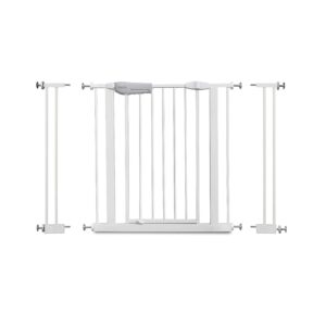 Babify Bezpečnostná zábrana pre deti, biela, univerzálna od 65 do 95 cm, s 2 nadstavcami a sadou na zábradlie