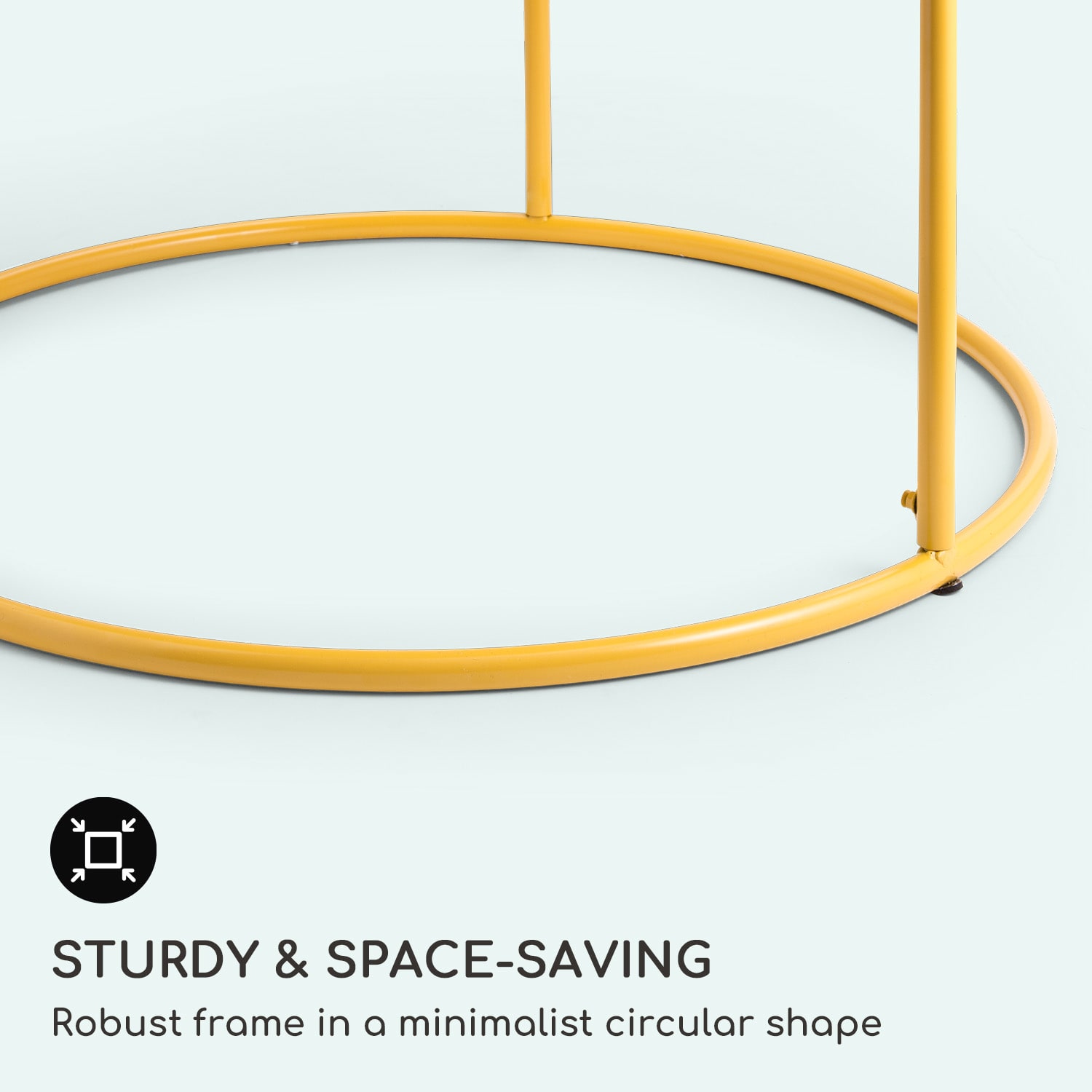 Blumfeldt Irvine, konferenčný stolík s kvetináčom, 60 x 38,5 cm (Ø x V), prášková oceľ – Obrázok 5