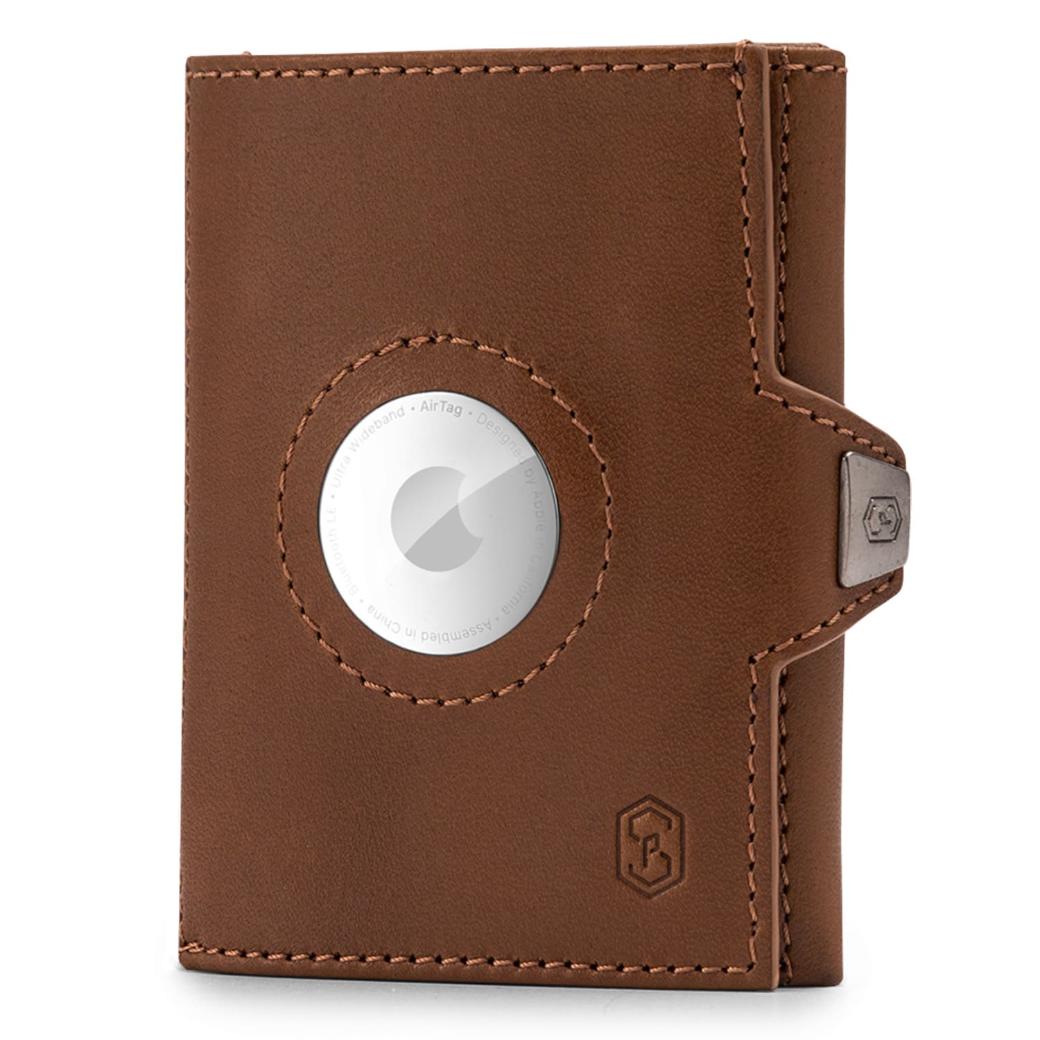 Slimpuro TRYO Trifold Airtag Wallet, 12 kariet, vrecko na mince, 9,2 x 2,2 x 7,5 cm (Š x V x H), ochrana RFID
