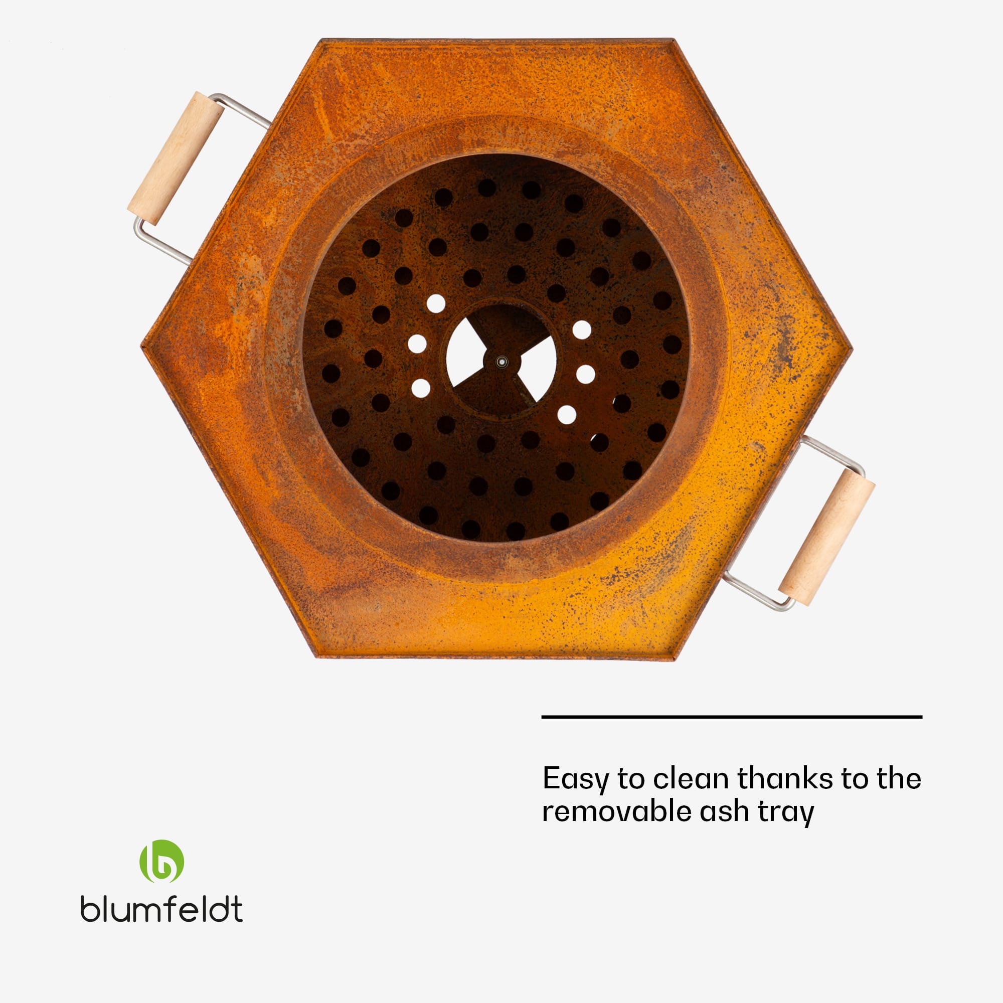 Blumfeldt Mojanda, kôš na oheň, bezdymový, robustný, kutáče, kryt proti dažďu – Obrázok 4
