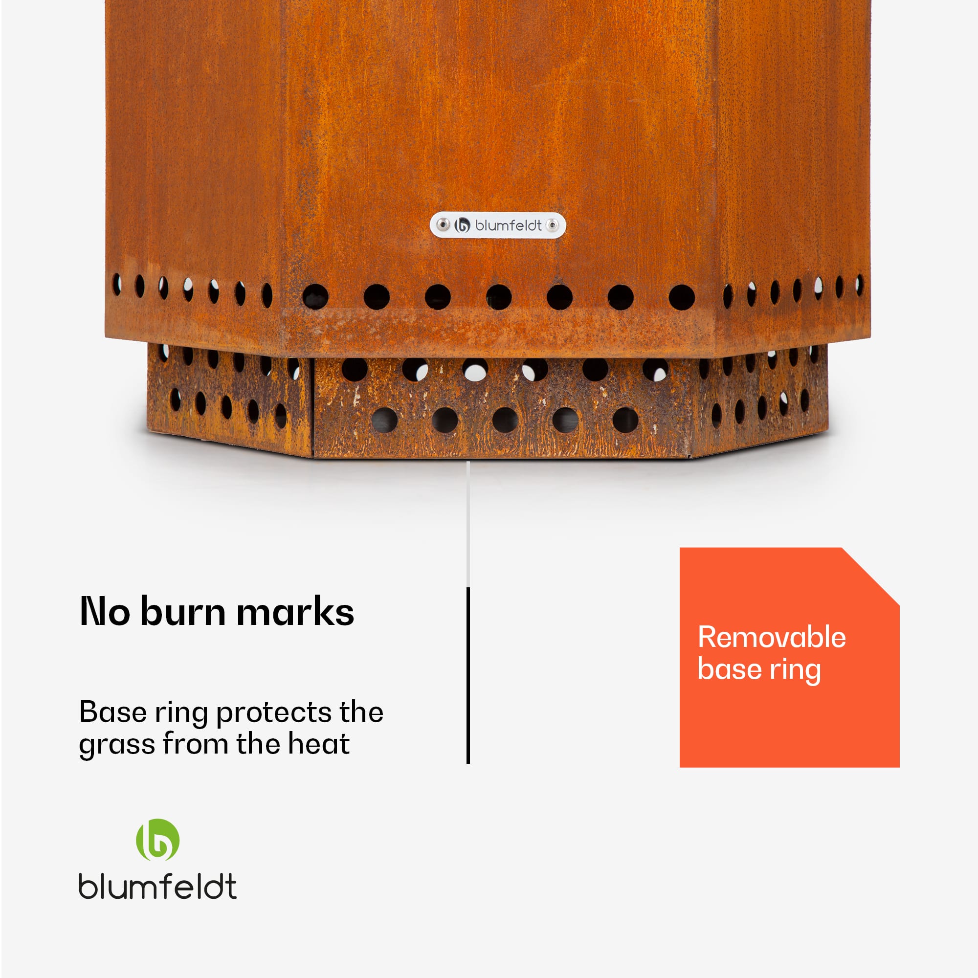 Blumfeldt Mojanda, kôš na oheň, bezdymový, robustný, kutáče, kryt proti dažďu – Obrázok 5