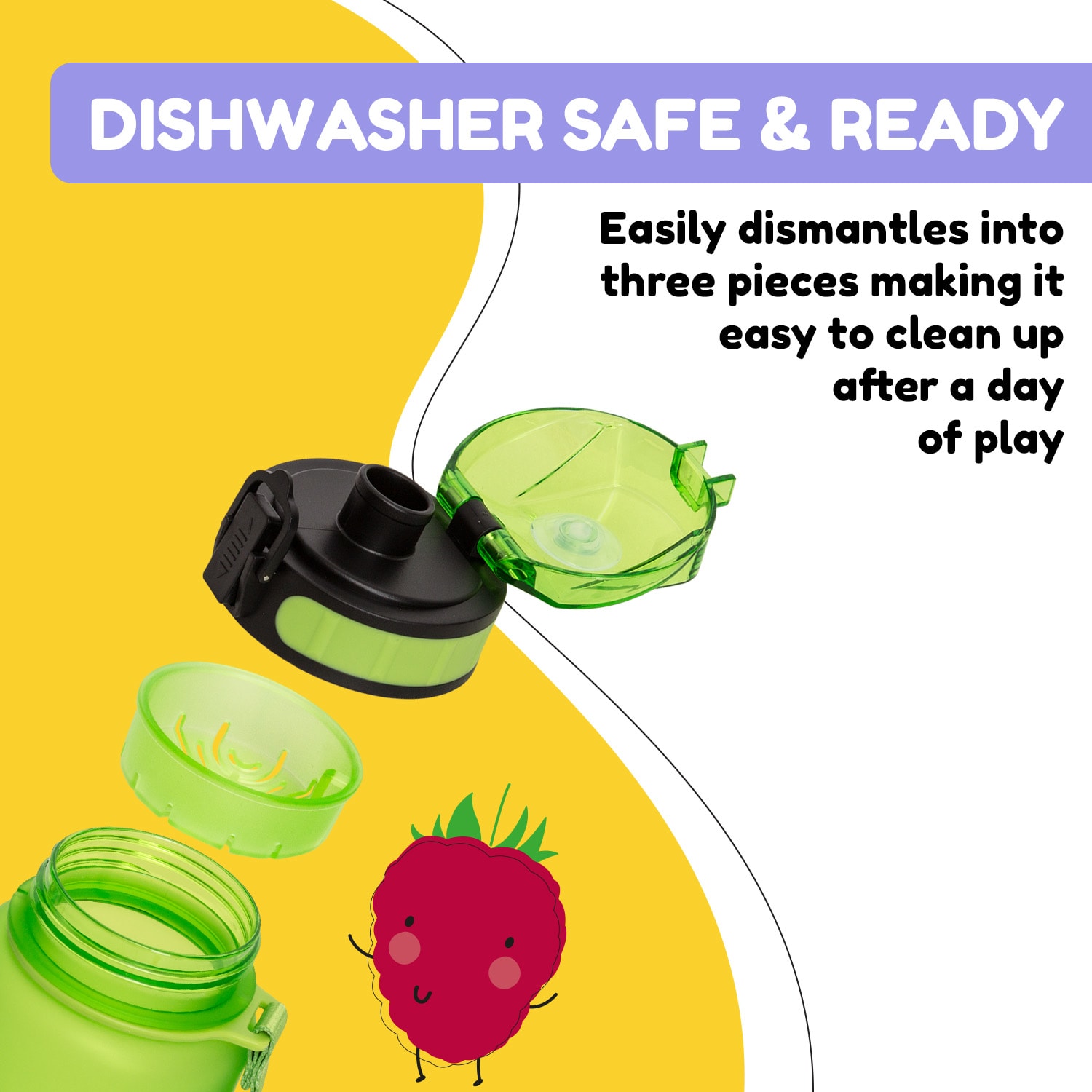 Klarstein Wakaba, fľaša na pitie, 800 ml, Tritan, BPA-free – Obrázok 4