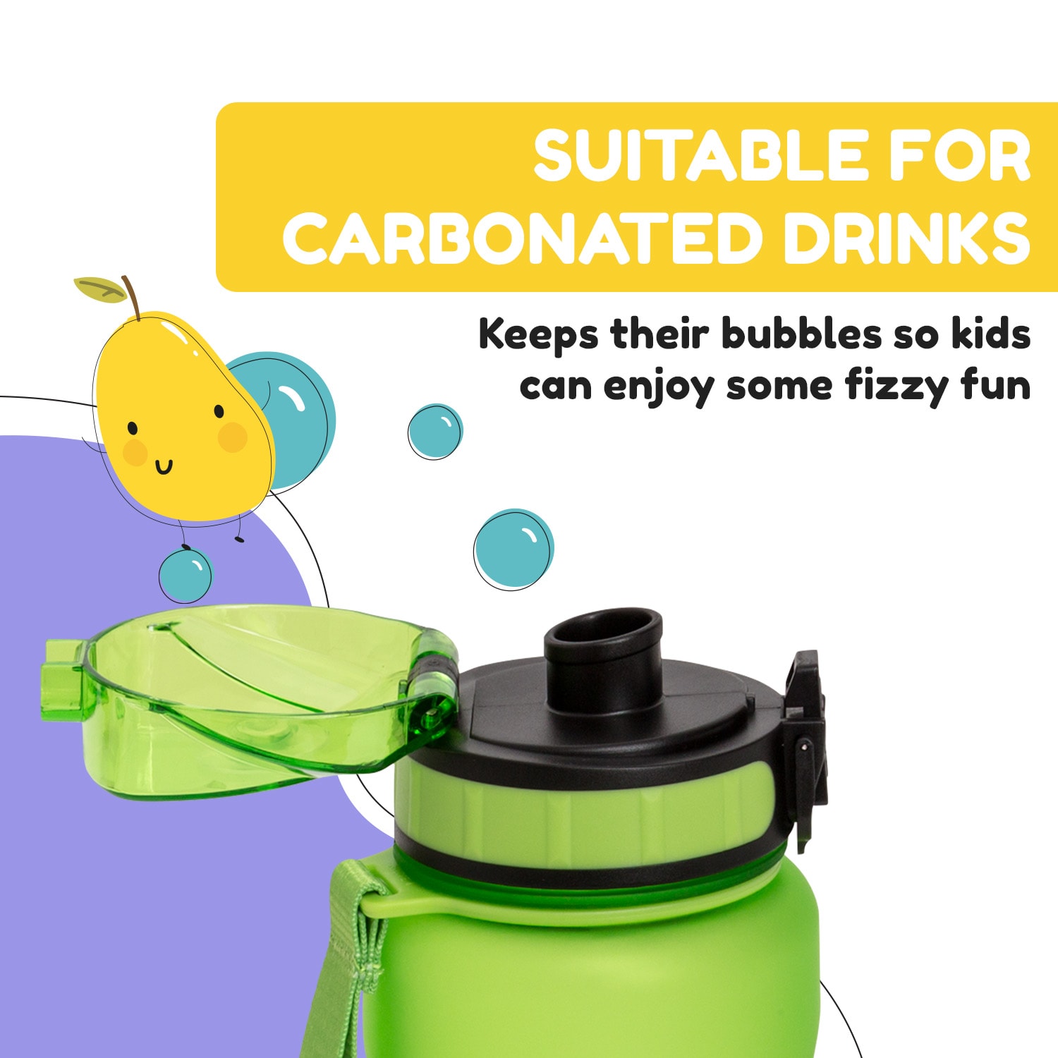 Klarstein Wakaba, fľaša na pitie, 800 ml, Tritan, BPA-free – Obrázok 5