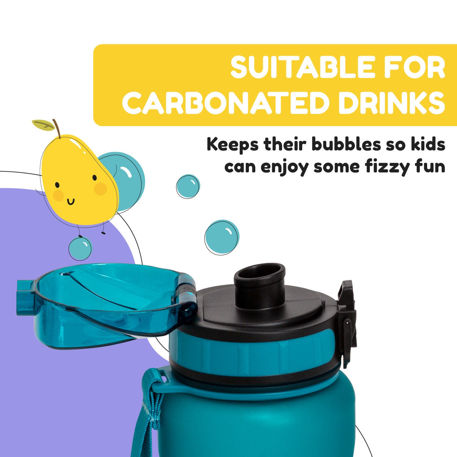 Klarstein Wakaba, fľaša na pitie, 800 ml, Tritan, BPA-free – Obrázok 5