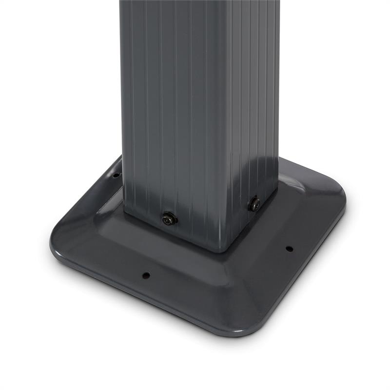 Blumfeldt Pantheon, pergola, prístrešok, 3 x 6 m, hliník, strieška proti slnku, polyester, sivá – Obrázok 4