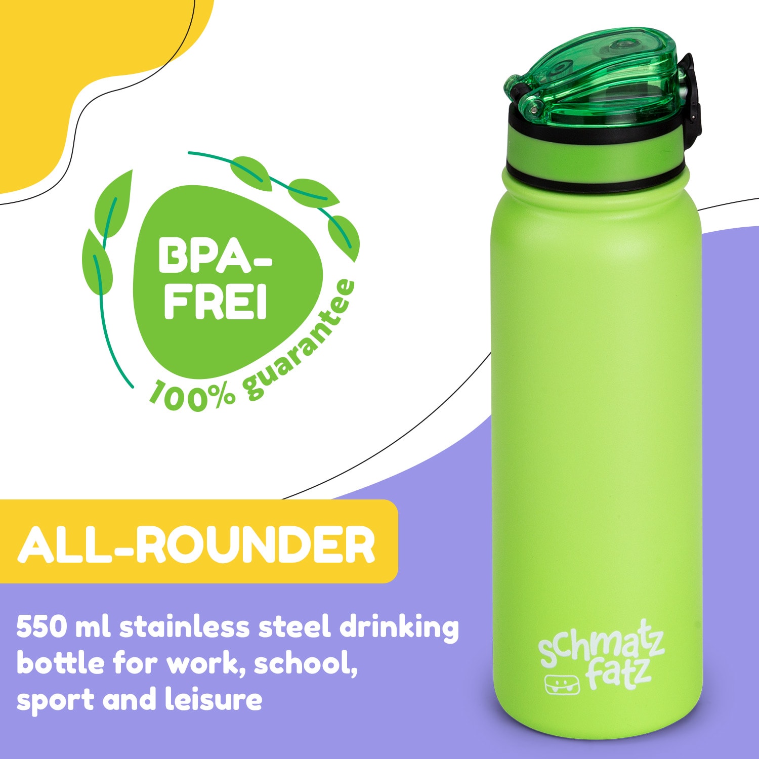 Klarstein Wakaba termoska 550 ml z nehrdzavejúcej ocele Tritan BPA-Free – Obrázok 2