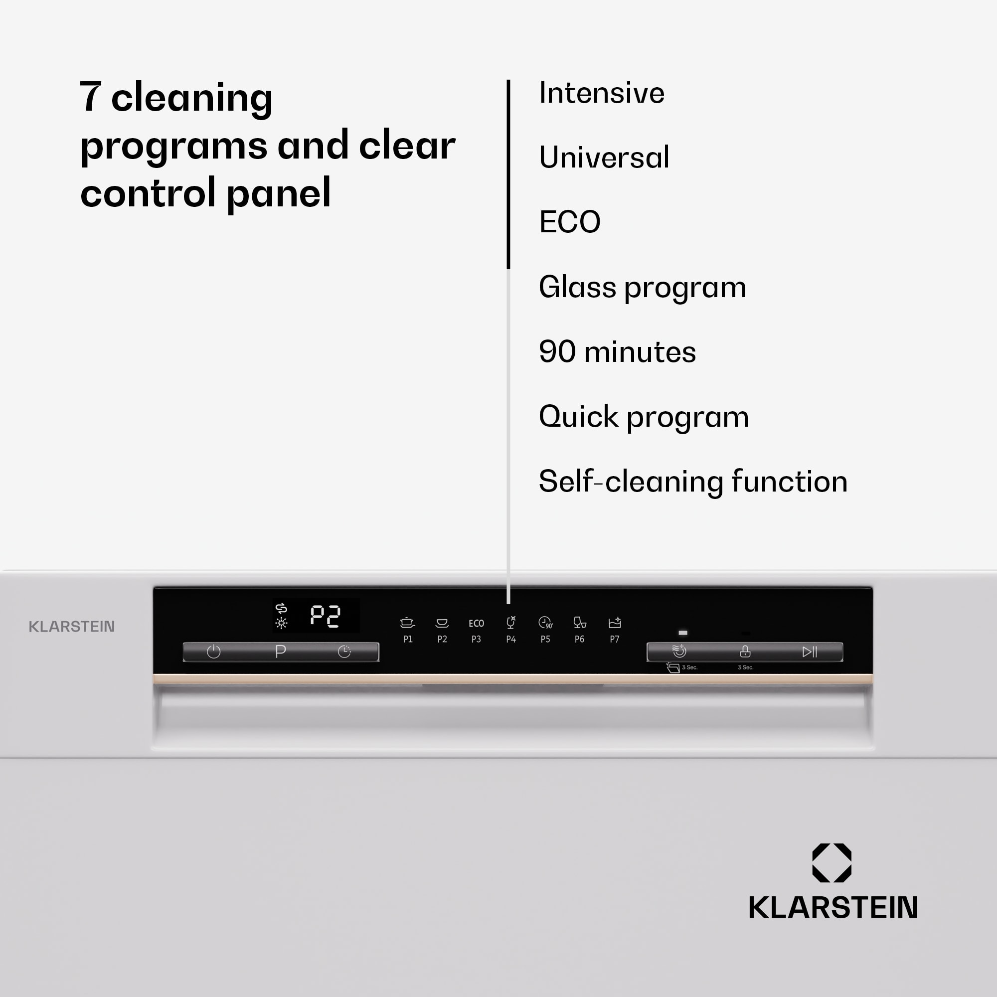 Klarstein Amazonia Eco 8, umývačka riadu – Obrázok 3