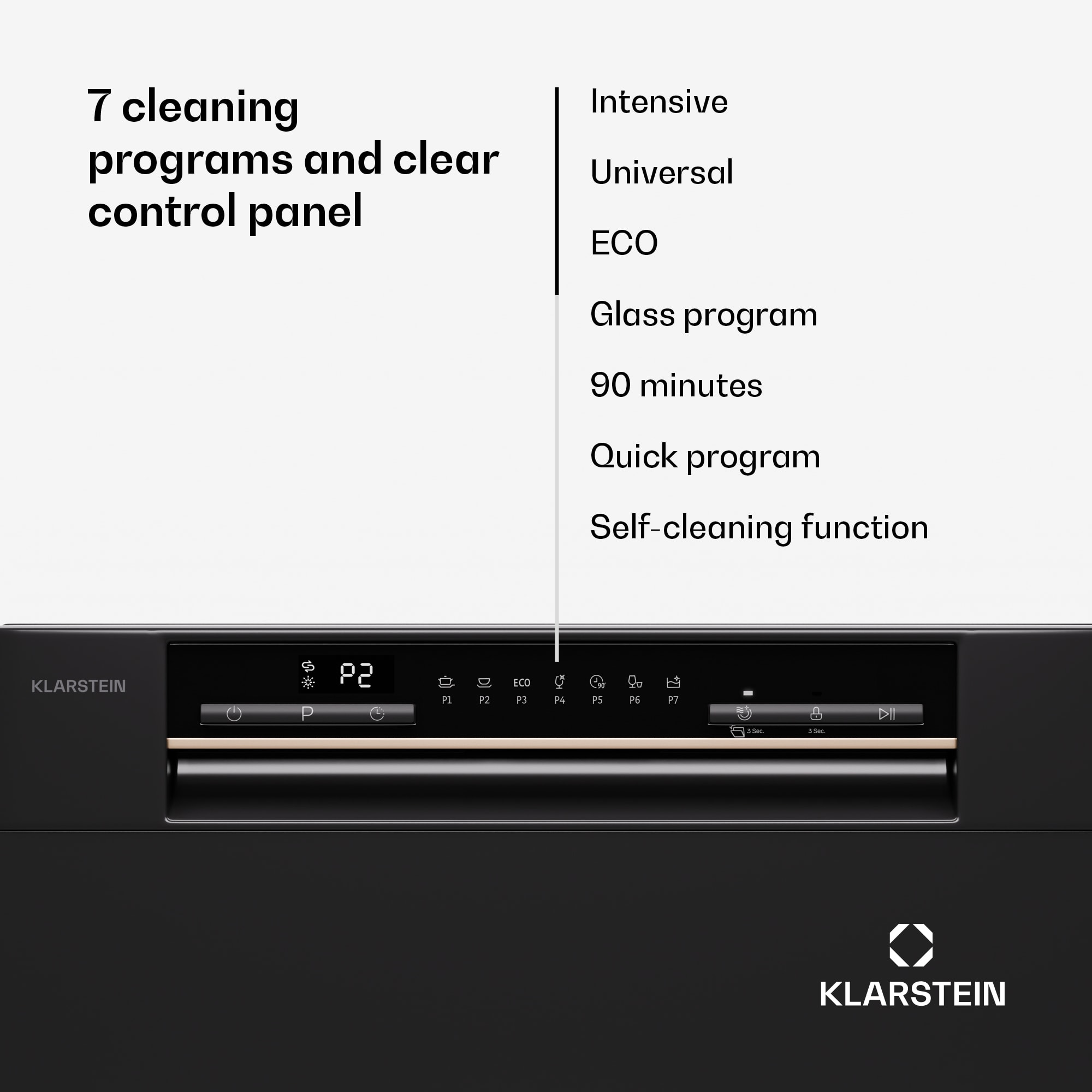 Klarstein Amazonia Eco 8, umývačka riadu – Obrázok 3