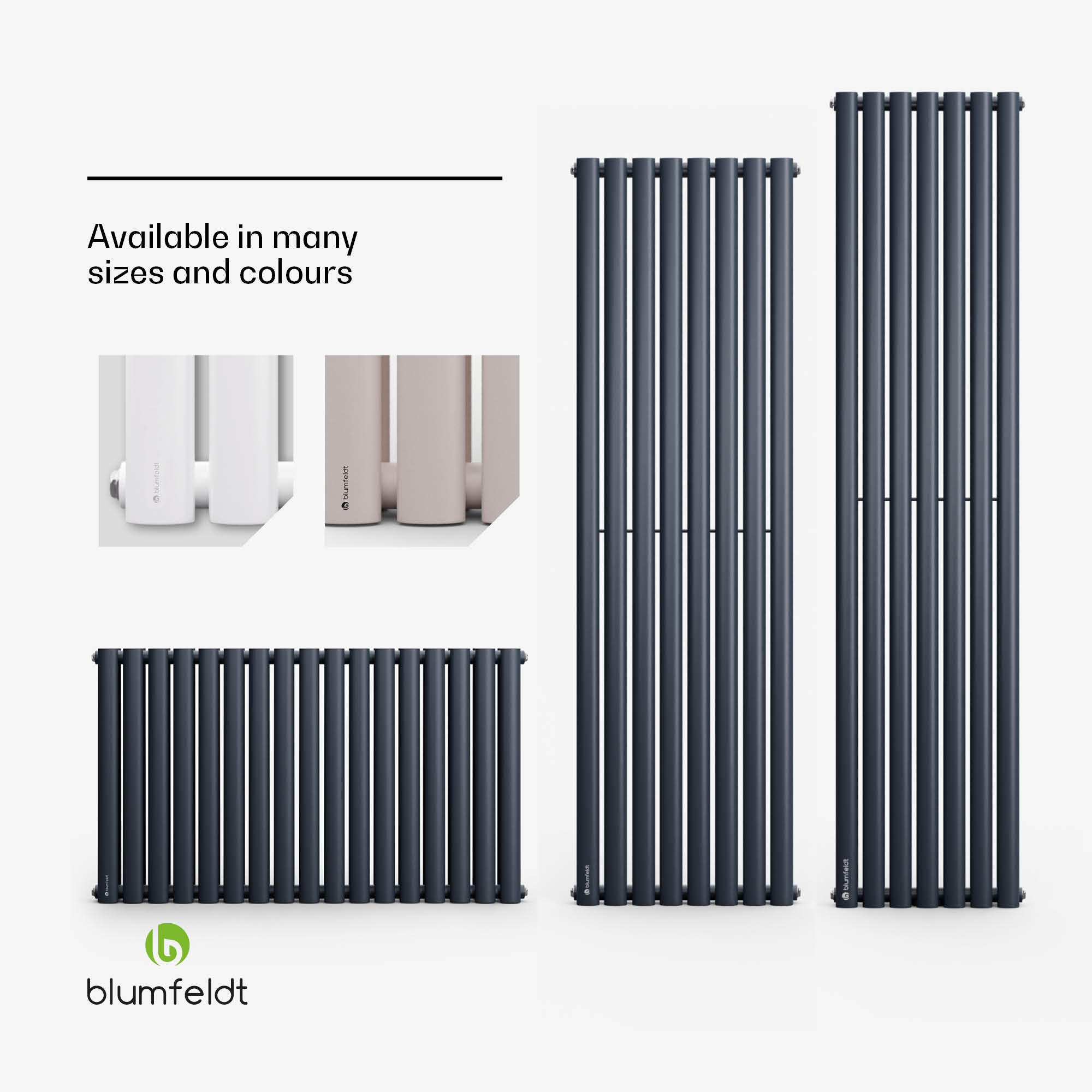 Blumfeldt Tallheo, 100 x 60, radiátor, rúrkový radiátor, 1445 W, teplá voda, 1/2 – Obrázok 5