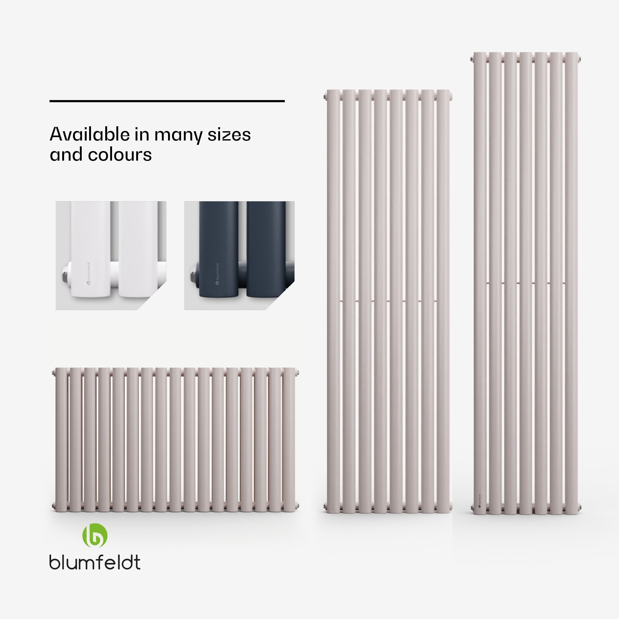 Blumfeldt Tallheo, 100 x 60, radiátor, rúrkový radiátor, 1445 W, teplá voda, 1/2 – Obrázok 5