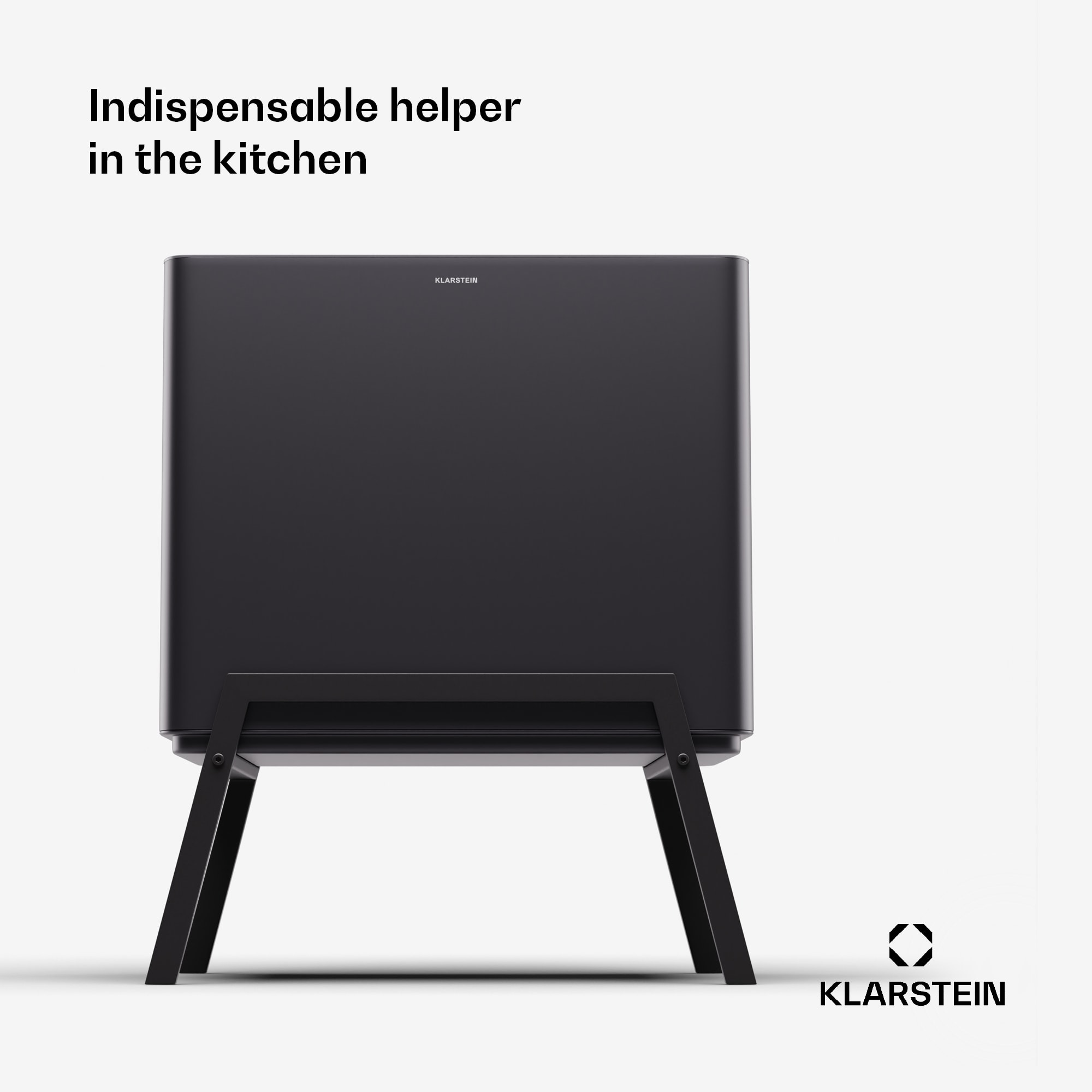 Klarstein Yuma, odpadkový kôš, 40 l, vrátane kompostéra, s nožičkami, pachový filter – Obrázok 2