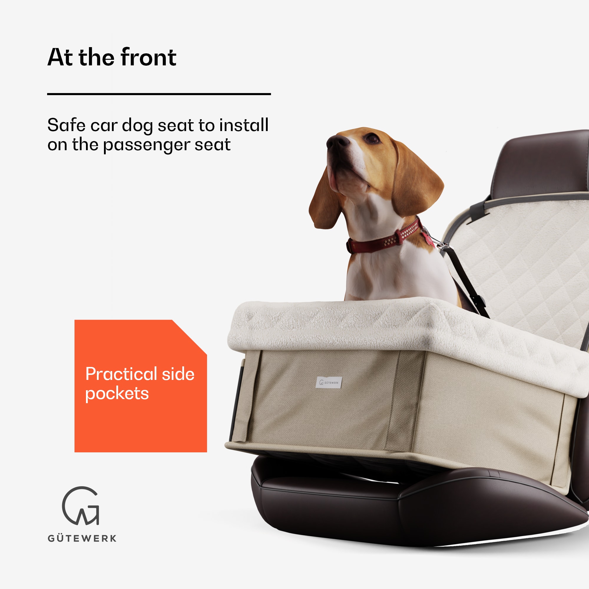 NA Rocky, autosedačka pre psa, polyester, bezpečnostný pás, možno zložiť, flexibilná – Obrázok 2