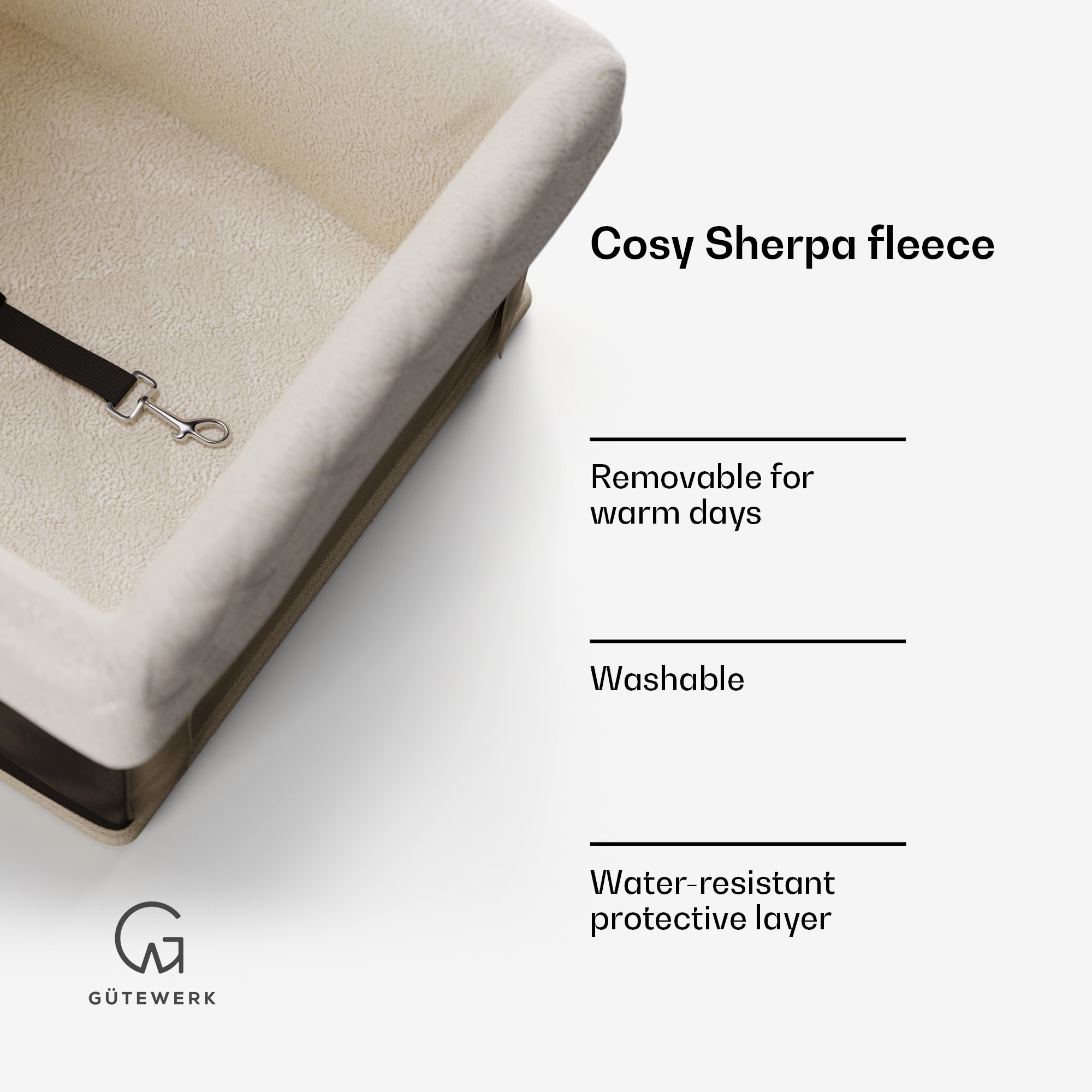 NA Rocky, autosedačka pre psa, polyester, bezpečnostný pás, možno zložiť, flexibilná – Obrázok 3