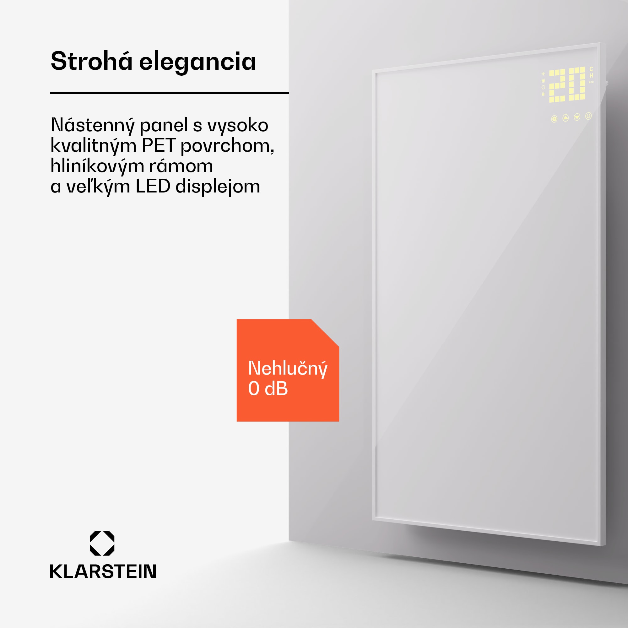 Klarstein Wonderwall Smart Bornholm, infražiarič, 60 x 100 cm, 800 W, aplikácia – Obrázok 4