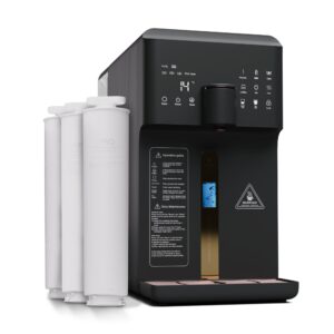 Klarstein AquaFina 6L, čistička vody, 5-stupňová filtrácia, objem 6 l, HD dotykový displej, 6 teplôt vody, čierna