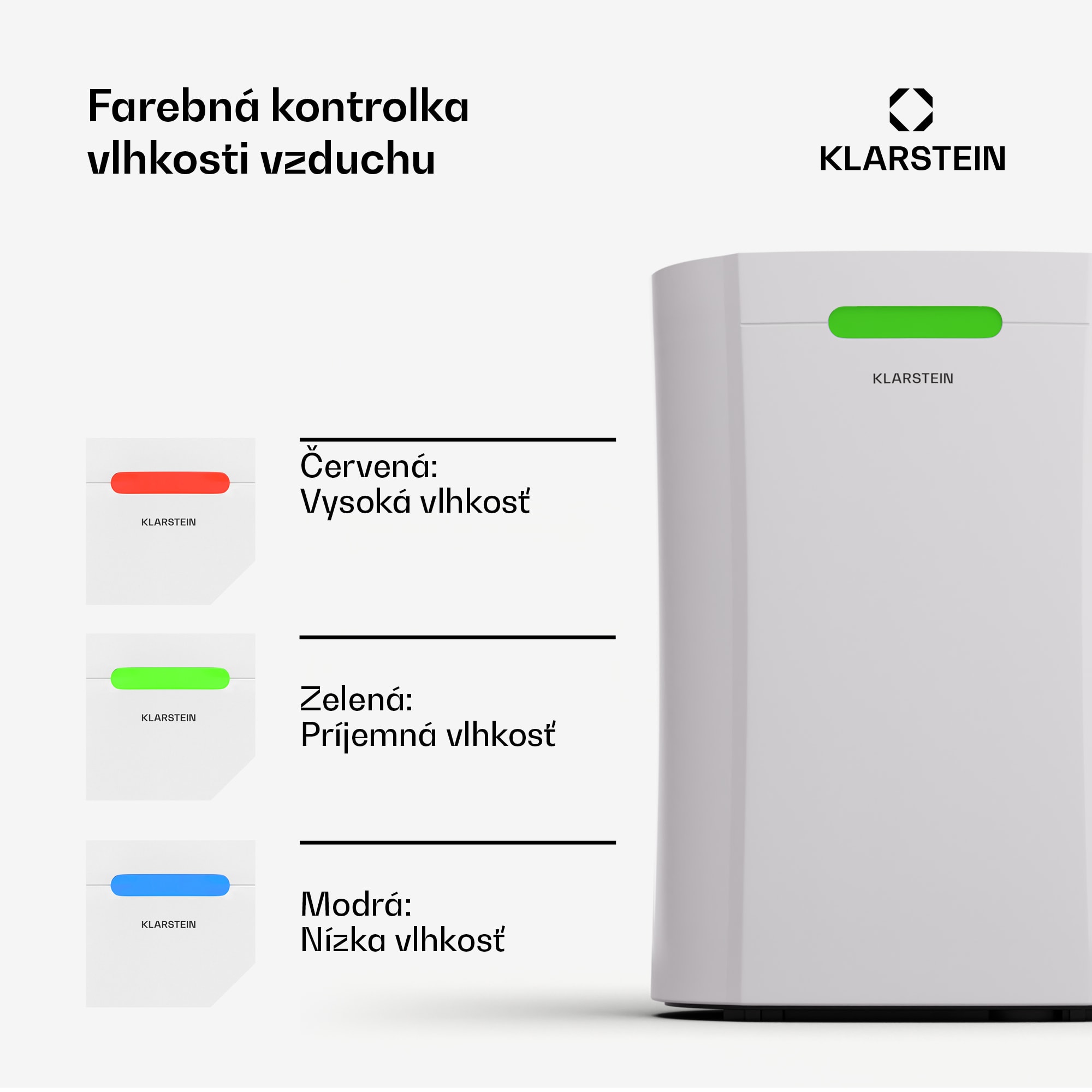 Klarstein AeroDry 10 Odvlhčovač 165W 10l/d 135m³/h 20-30 m² DrySelect 37dB – Obrázok 4