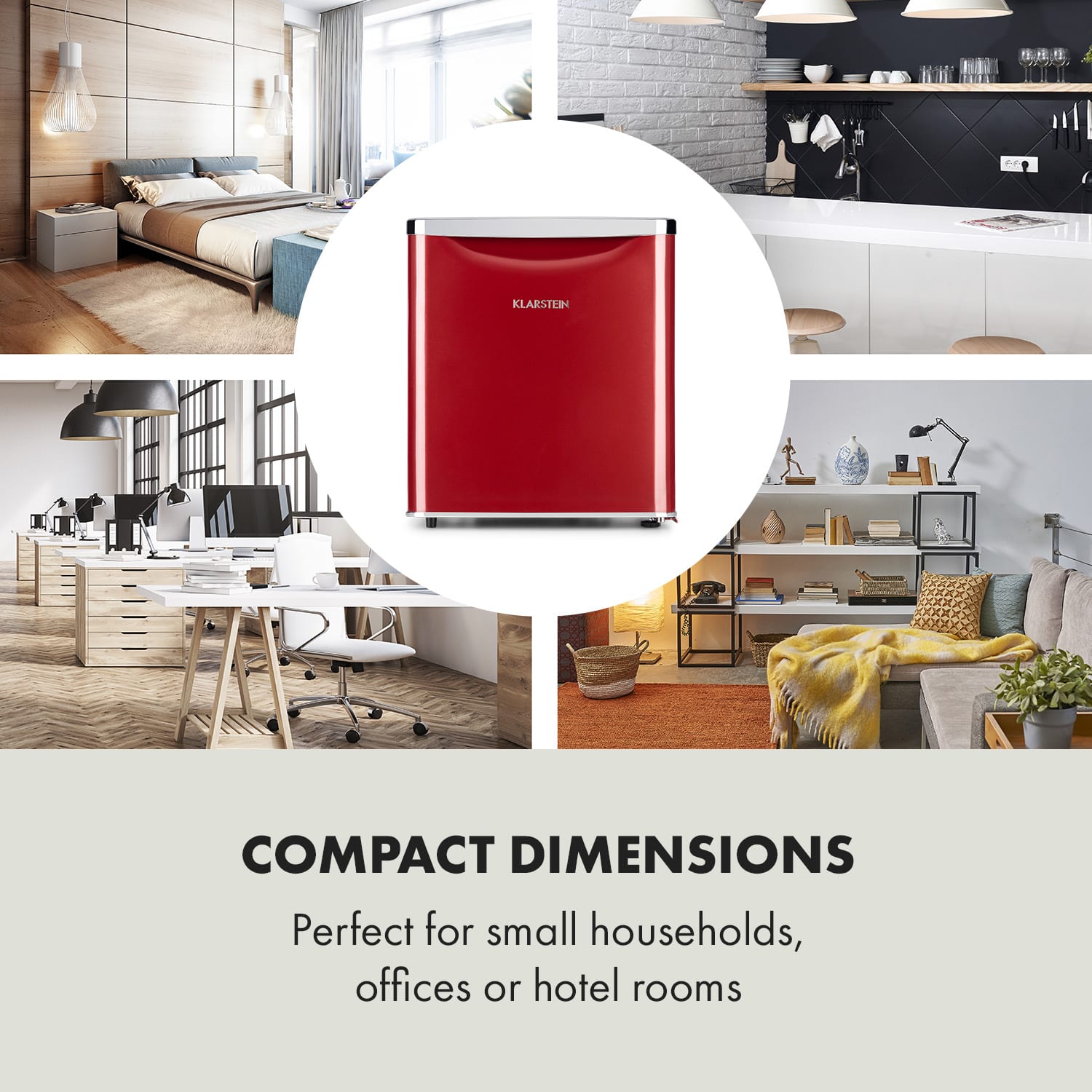 Klarstein Yummy, chladnička s mraziacim priestorom, 45 l, 42 dB – Obrázok 4