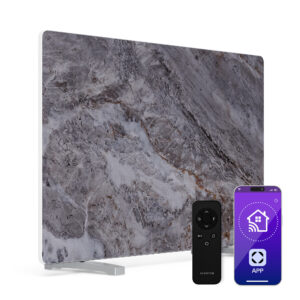 Klarstein MarmoHeat infračervený panel | 600 W | 5 - 9 m² | mramorový dizajn | 70 cm x 100 cm