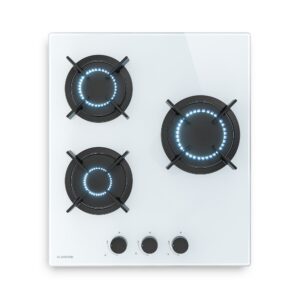 Klarstein Goldflame plynová varná doska | 3 horáky s elektrickým zapaľovaním | zemný plyn a LPG | 5800 W | 45 cm