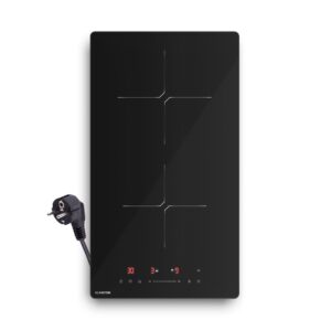 Klarstein PowerGlide indukčná varná doska | Moderná, kompaktná a výkonná | 2 varné zóny | 3500 W | 30 cm