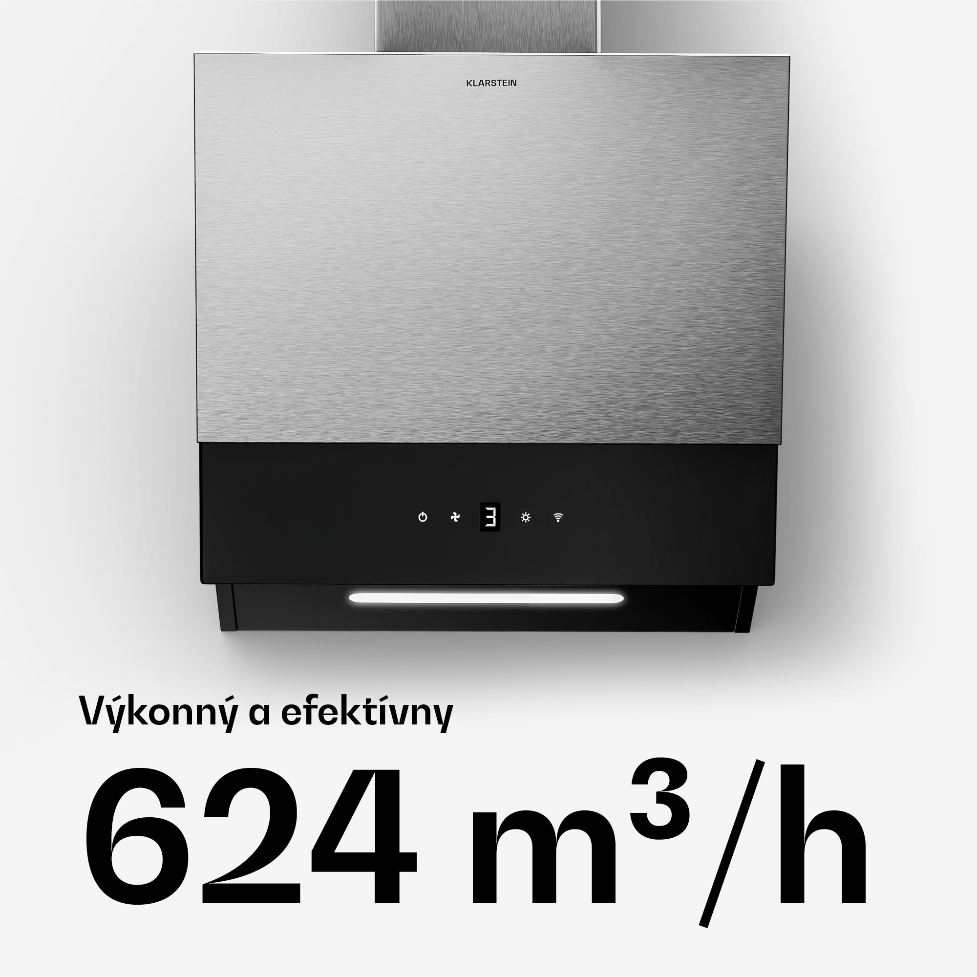 Klarstein Verosteel sklokeramická varná doska + Verosteel odsávač pár bez komína | 45 cm – Obrázok 3