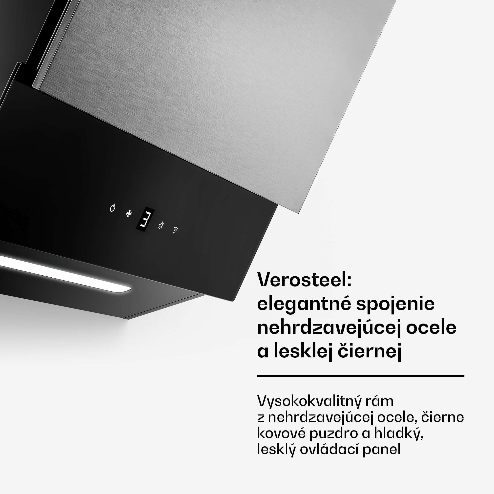 Klarstein Verosteel sklokeramická varná doska + Verosteel odsávač pár bez komína | 45 cm – Obrázok 5