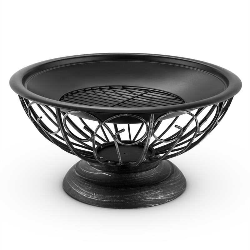 Blumfeldt Tulip, ohnisko, Ø 75 cm, gril, nádoba na oheň, ochrana pred iskrami, oceľ, brunírovaná – Obrázok 5