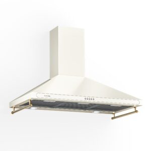 Klarstein Victoria 90, digestor, 90 cm, nástenný, 644,5 m³/h, LED, retro dizajn, slonovinový