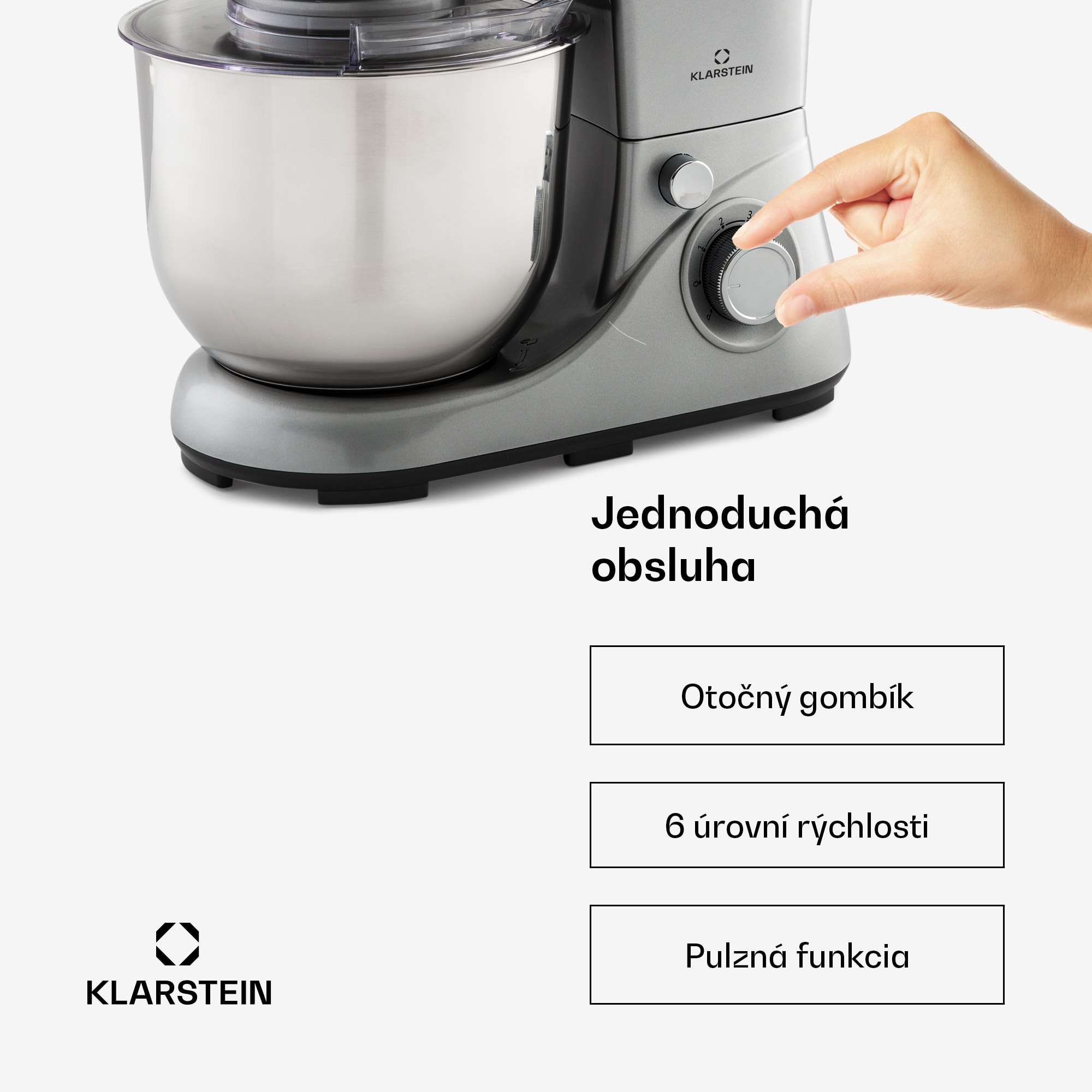 Klarstein Bella Pico 2G, kuchynský robot, 1300 W, 1,7 PS, 6 stupňov, 5 l – Obrázok 5