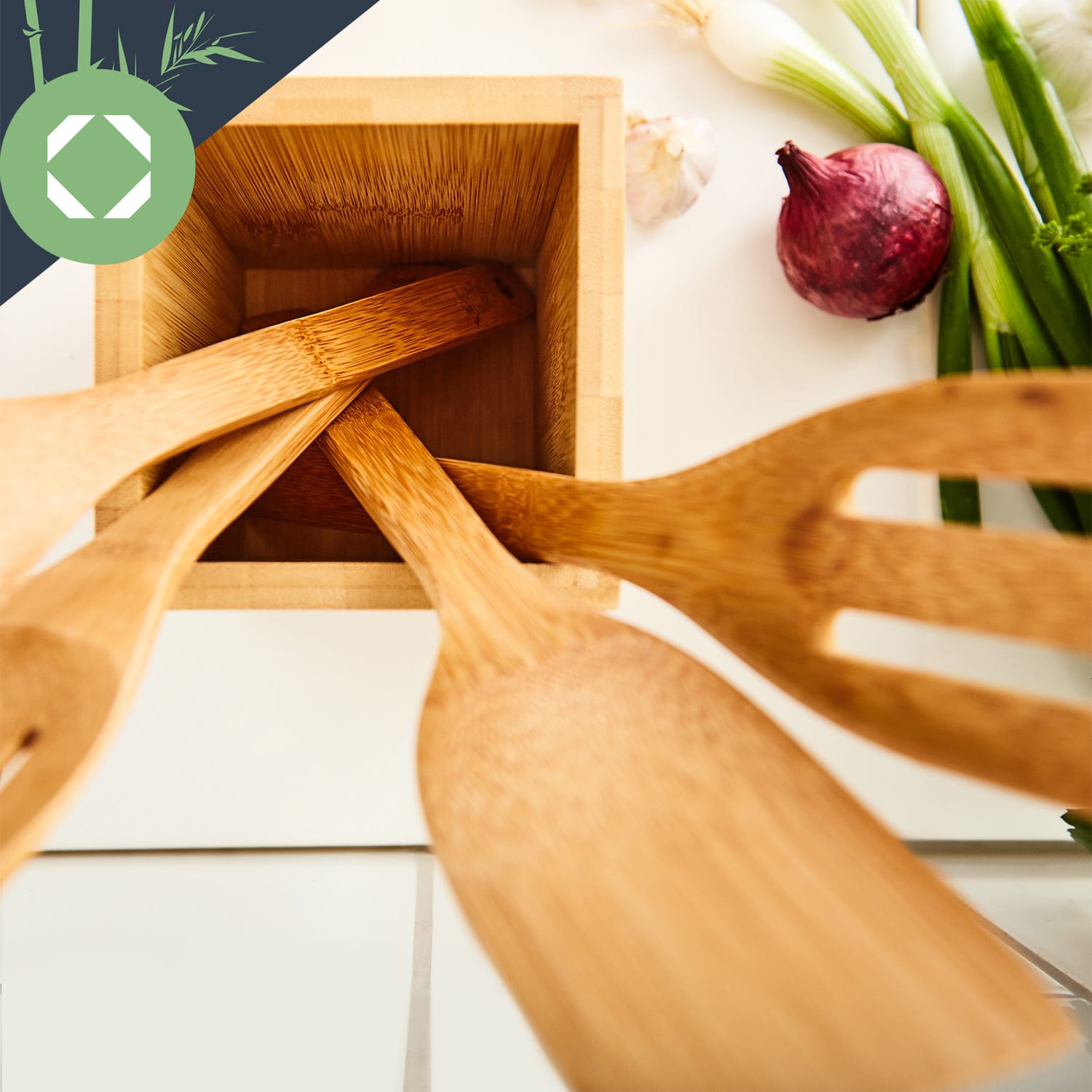 Klarstein Súprava variech s boxom, 6-dielna súprava, trvácna, ľahká, bambus – Obrázok 5