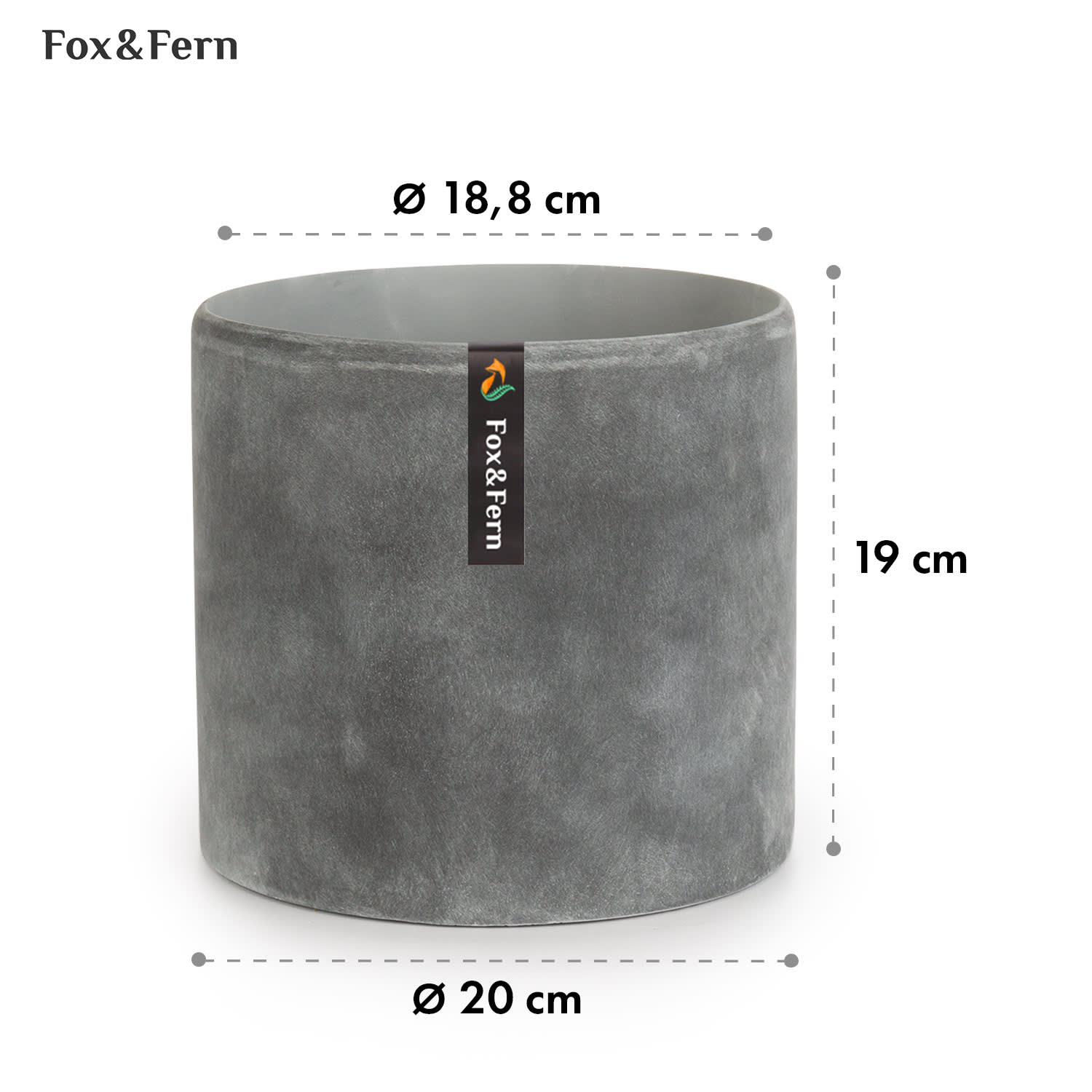 Fox & Fern Venlo, kvetináč, Polystone, interiér a exteriér, 3 veľkosti – Obrázok 5
