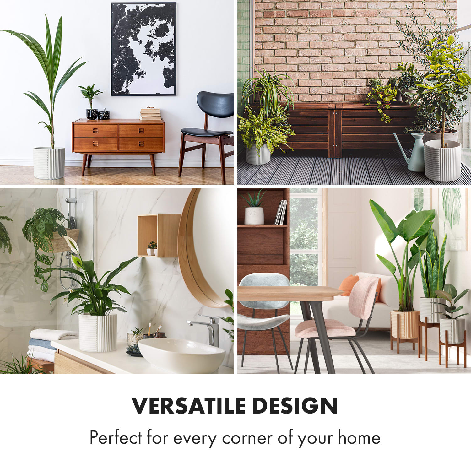 Fox & Fern Hasselt, kvetináč z polystonu, ručne robený – Obrázok 2