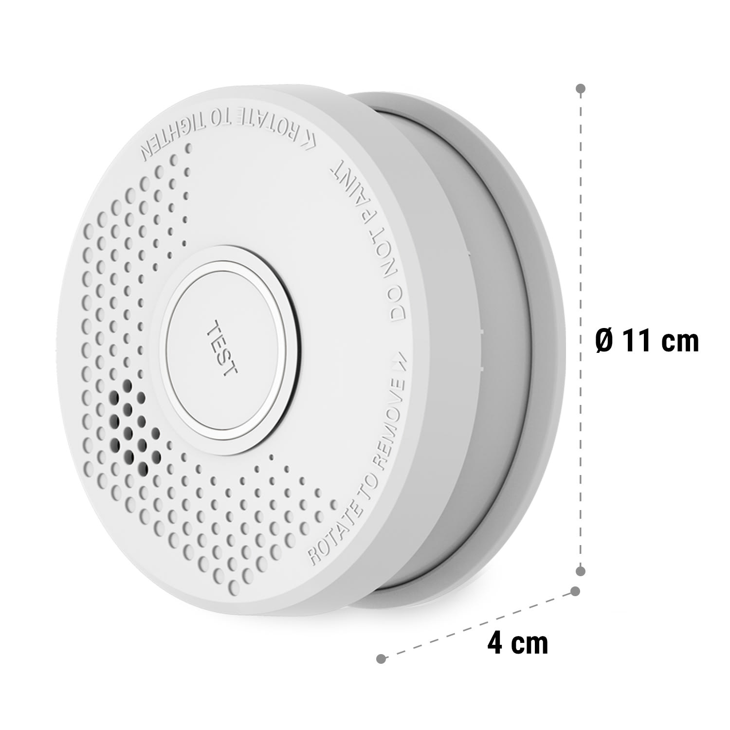 SHD by oneConcept Detektor dymu DOF29, plast, výstražný signál: 85 dB, 9V na batérie – Obrázok 5