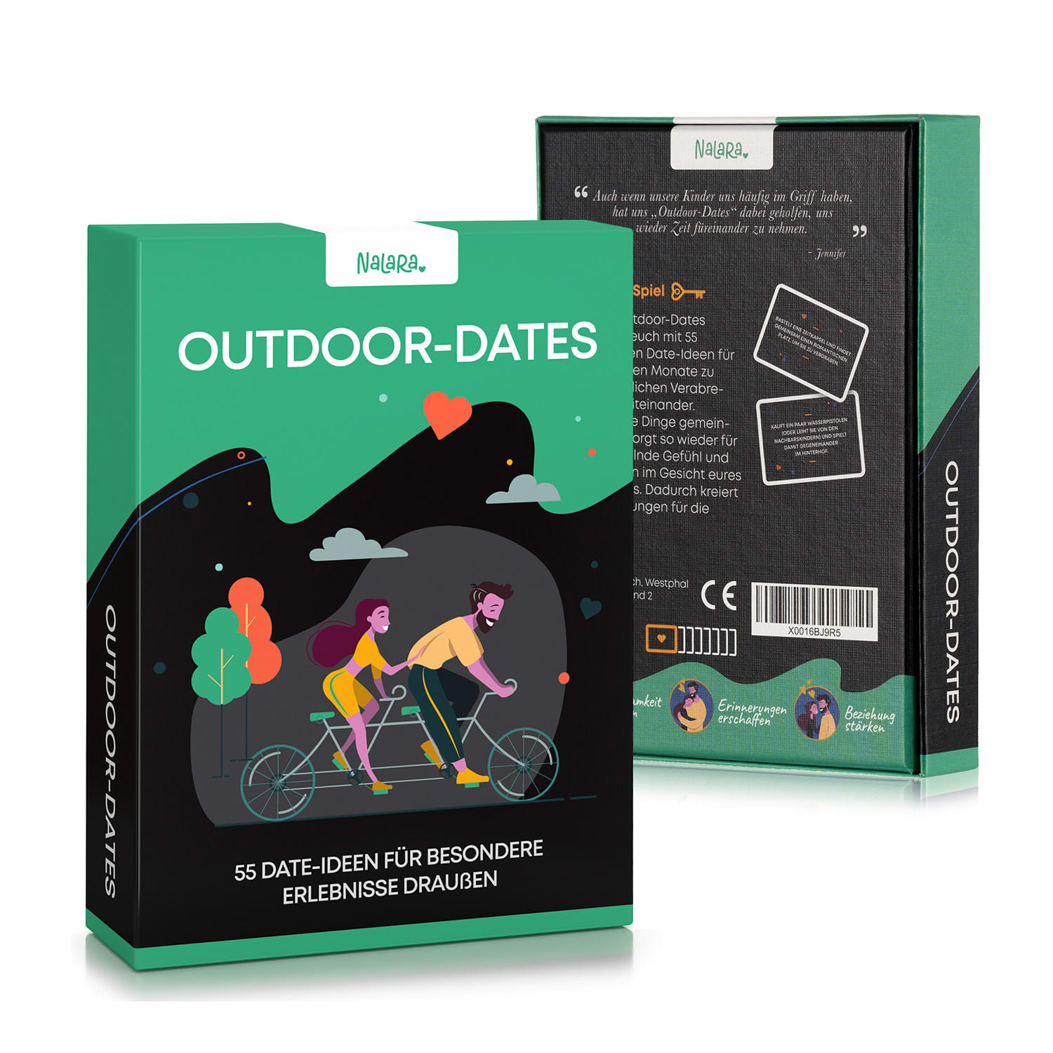 Spielehelden Outdoor Dates Kartová hra pre páry 55 nápadov na milostné rande Svadobný darček – Obrázok 5