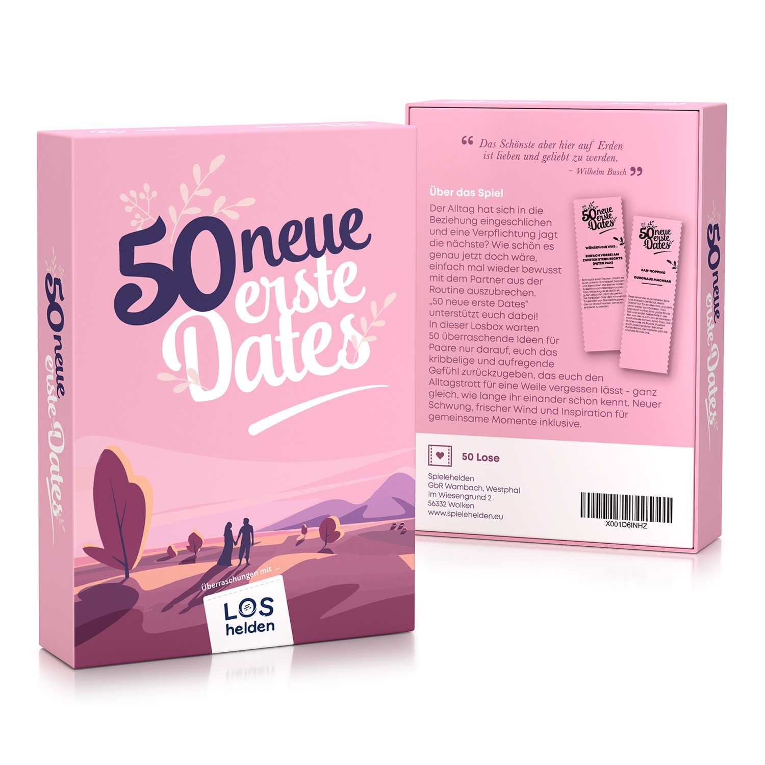 Spielehelden 50 neue erste Dates Kartová hra Kartová hra pre páry 50 láskyplných nápadov na rande – Obrázok 5