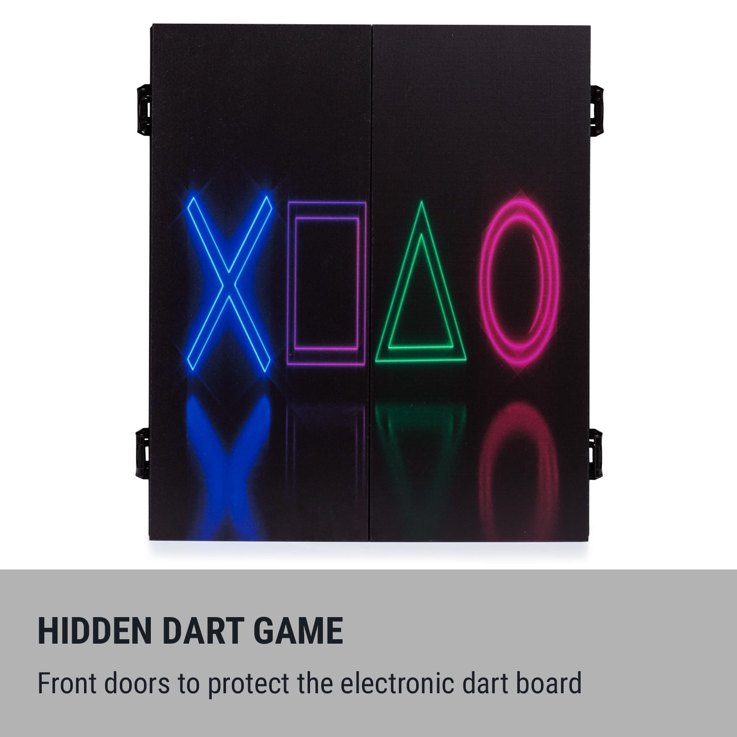 KLARFIT Dartmaster 180 šípky predné dvierka vrátane 12 šípok a 24 šípkových hrotov napájanie montáž na stenu – Obrázok 2