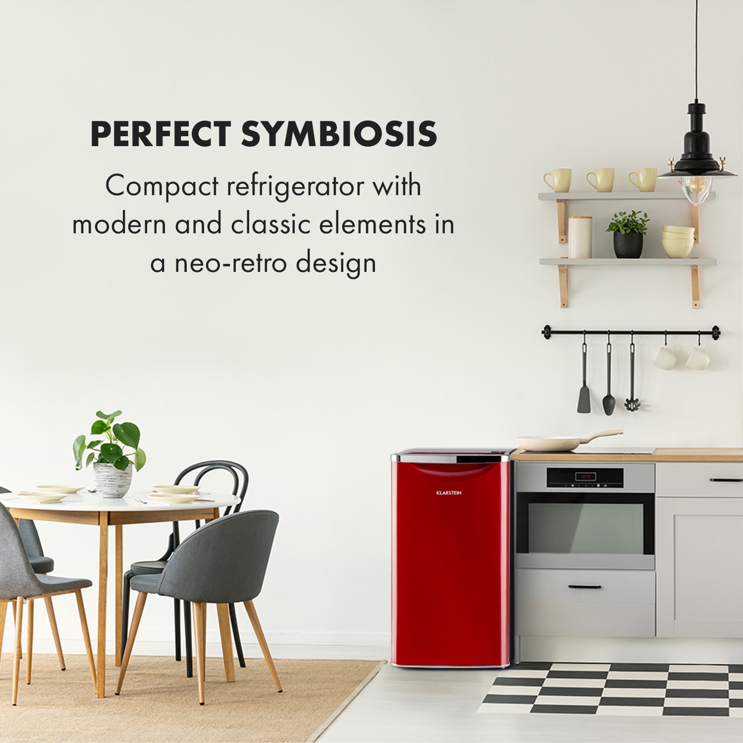 Klarstein Yummy, chladnička s mraziacim priestorom, 90 l, 42 dB – Obrázok 2