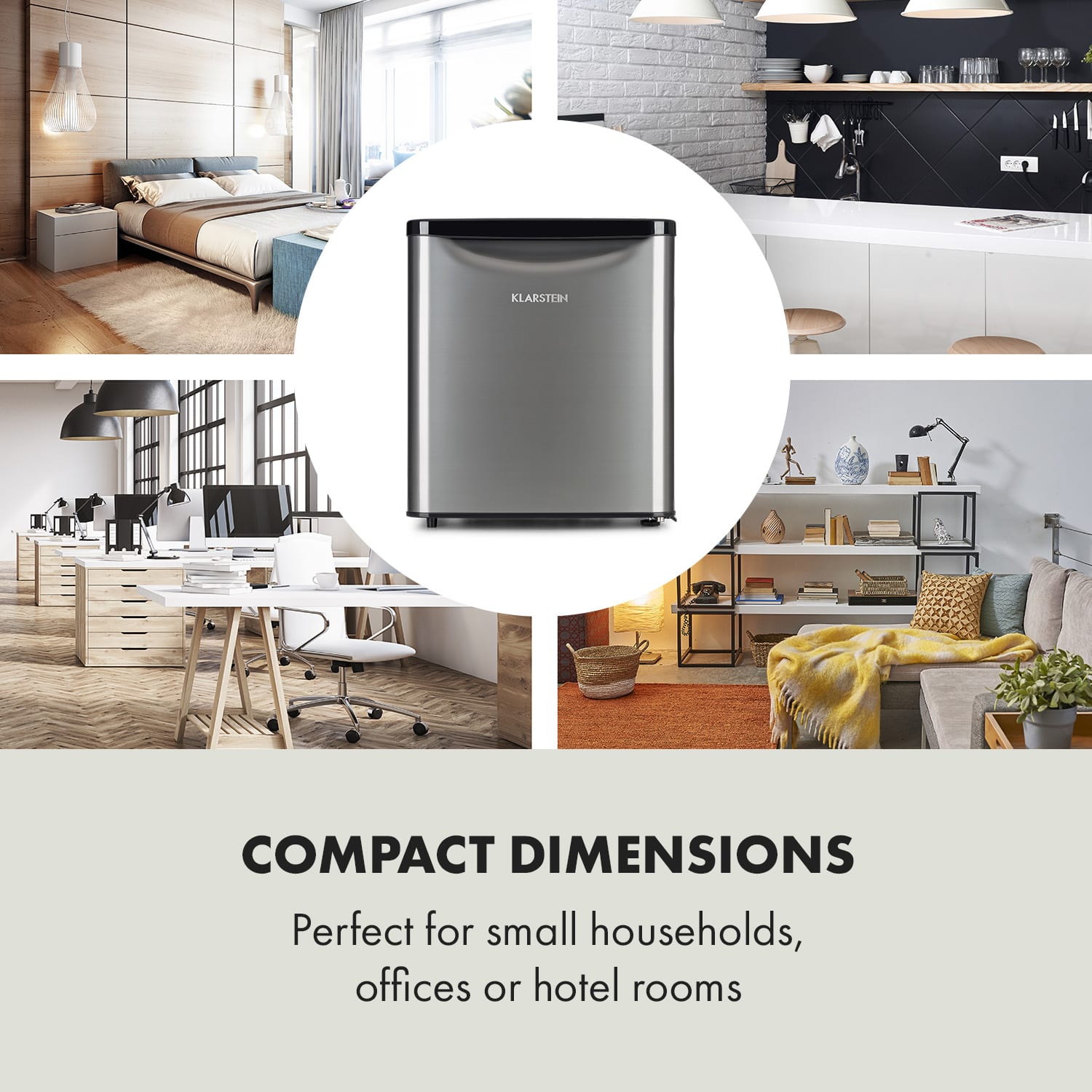 Klarstein Yummy, chladnička s mraziacim priestorom, 45 l, 42 dB – Obrázok 4